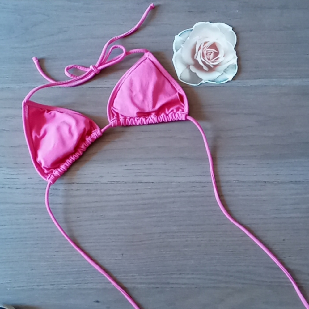 Pink String Bikini - Picture 2 of 4